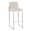 Fuji High Back 30" Fixed-Height Barstool - Set of 3