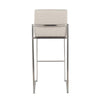 Fuji High Back 30" Fixed-Height Barstool - Set of 3