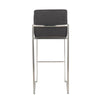 Fuji High Back 30" Fixed-Height Barstool - Set of 3