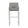 Fuji High Back 30" Fixed-Height Barstool - Set of 3