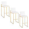 Fuji High Back 30" Fixed-Height Barstool - Set of 3