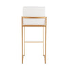 Fuji High Back 30" Fixed-Height Barstool - Set of 3