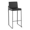 Fuji High Back 30" Fixed-Height Barstool - Set of 3