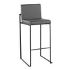 Fuji High Back 30" Fixed-Height Barstool - Set of 3