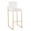 Fuji High Back 30" Fixed-Height Barstool - Set of 3