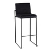 Fuji High Back 30" Fixed-Height Barstool - Set of 3