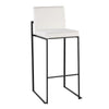Fuji High Back 30" Fixed-Height Barstool - Set of 3