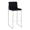 Fuji High Back 30" Fixed-Height Barstool - Set of 3