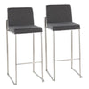Fuji High Back Barstool - Set of 2