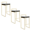 Fuji Stacker 30" Fixed-Height Barstool - Set of 3