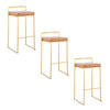 Fuji Stacker 30" Fixed-Height Barstool - Set of 3