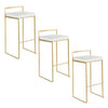 Fuji Stacker 30" Fixed-Height Barstool - Set of 3