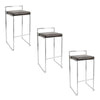 Fuji Stacker 30" Fixed-Height Barstool - Set of 3