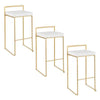Fuji Stacker 30" Fixed-Height Barstool - Set of 3
