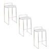 Fuji Stacker 30" Fixed-Height Barstool - Set of 3