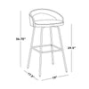 Grotto Upholstered 30" Fixed-Height Barstool - Set of 2