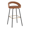 Grotto Upholstered 30" Fixed-Height Barstool - Set of 2
