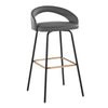 Grotto Upholstered 30" Fixed-Height Barstool - Set of 2