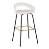 Grotto Upholstered 30" Fixed-Height Barstool - Set of 2