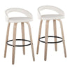 Grotto Upholstered 30" Fixed-Height Barstool - Set of 2