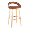 Grotto Upholstered 30" Fixed-Height Barstool - Set of 2