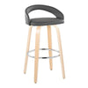 Grotto Upholstered 30" Fixed-Height Barstool - Set of 2