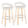 Grotto Upholstered 30" Fixed-Height Barstool - Set of 2