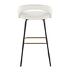 Grotto Upholstered 30" Fixed-Height Barstool - Set of 2
