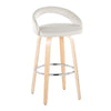 Grotto Upholstered 30" Fixed-Height Barstool - Set of 2