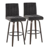Hank 30" Fixed-Height Barstool - Set of  2