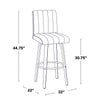 Hank 30" Fixed-Height Barstool - Set of  2