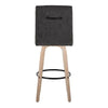 Hank 30" Fixed-Height Barstool - Set of  2