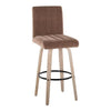 Hank 30" Fixed-Height Barstool - Set of  2