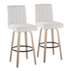 Hank 30" Fixed-Height Barstool - Set of  2