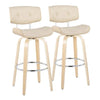 Lombardi 30" Fixed-Height Barstool - Set of 2