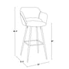 Margarite 30" Fixed-Height Barstool - Set of 2