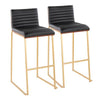 Mason Mara 30" Fixed-Height Barstool - Set of 2