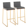 Mason Mara 30" Fixed-Height Barstool - Set of 2