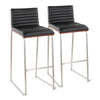 Mason Mara 30" Fixed-Height Barstool - Set of 2