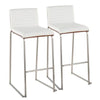 Mason Mara 30" Fixed-Height Barstool - Set of 2