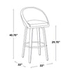Matisse Highback 30" Fixed-Height Barstool - Set of 2