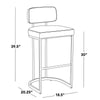 MID-BACK DEMI 30" FIXED-HEIGHT BARSTOOL