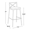 Modern Charlotte 30" Fixed-Height Barstool - Set of 2