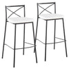 Modern Charlotte 30" Fixed-Height Barstool - Set of 2