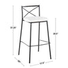 Modern Charlotte 30" Fixed-Height Barstool - Set of 2