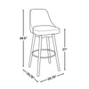 Marcel Upholstered 30" Fixed-Height Barstool - Set of 2