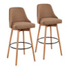 Marcel Upholstered 30" Fixed-Height Barstool - Set of 2