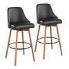 Marcel Upholstered 30" Fixed-Height Barstool - Set of 2
