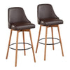 Marcel Upholstered 30" Fixed-Height Barstool - Set of 2
