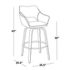 Mustang 30" Fixed-Height Xl Barstool - Set of 2